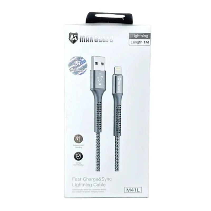 9eight5 Accessories Maxguard 1m USB-A to Lightning cable M41L Maxguard 1M USB A To Lightning Cable M41L Fast Charge