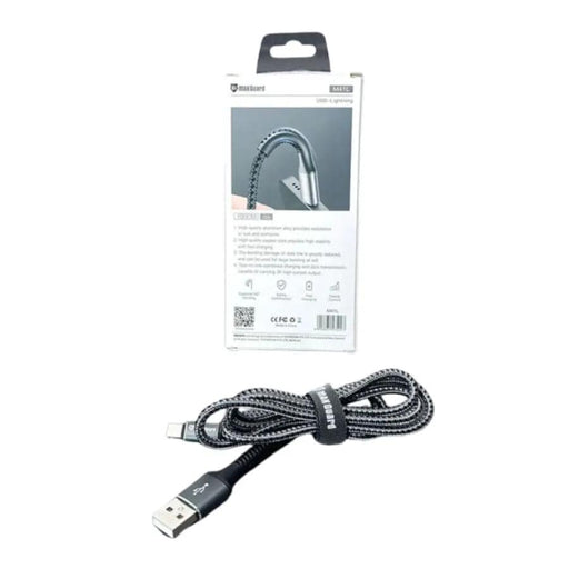 9eight5 Accessories Maxguard 1m USB-A to Lightning cable M41L Maxguard 1M USB A To Lightning Cable M41L Fast Charge