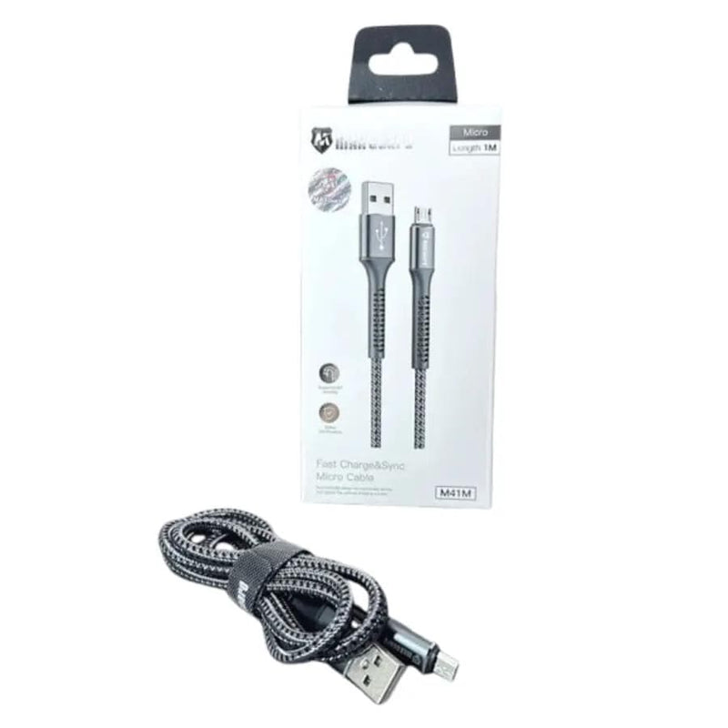 9eight5 Accessories Maxguard 1m USB-A to Micro cable M41M Maxguard 1m Braided USB A to Micro USB Cable M41M