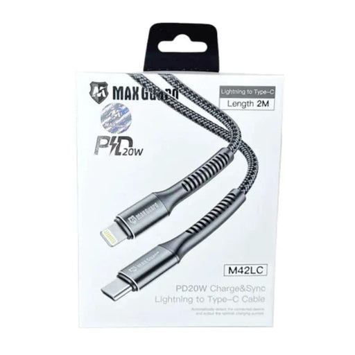 9eight5 Accessories Maxguard 2m 20W Type-C to Lightning cable M42LC Maxguard 2m PD20W Type C To Lightning Cable M42LC