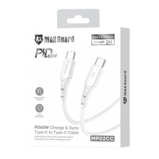 9eight5 Accessories Maxguard 2m 65W Type-C to C Cable MP02CC MaxGuard 2M 65W USB C To USB C Cable MP02CC