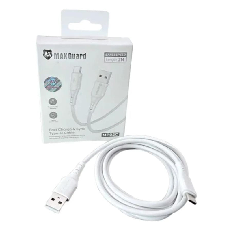 9eight5 Accessories Maxguard 2m USB-A to C Cable MP02C MaxGuard 2m USB A to USB C Cable MP02C Fast Charge