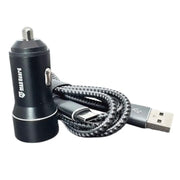 9eight5 Accessories Maxguard 3.1A 2 USB car charger with USB-A to C combo MC039C Maxguard 3.1A 2 USB car charger with USB-A to C combo MC039C
