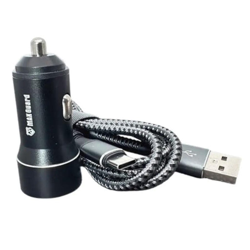 Maxguard 3.1A 2 USB car charger with USB-A to C combo MC039C – view 2