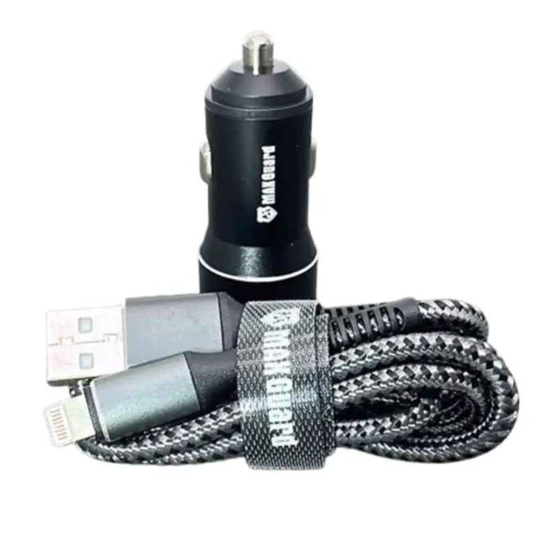 9eight5 Accessories Maxguard 3.1A 2 USB car charger with USB-A to Lightning combo MC039L Maxguard 3.1A 2 USB car charger with USB-A to Lightning combo MC039L