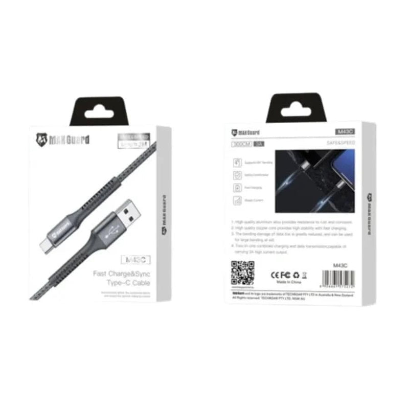 9eight5 Accessories Maxguard 3m Type-C cable M43C MaxGuard 3M Type C USB Cable M43C Fast Charge Data Sync