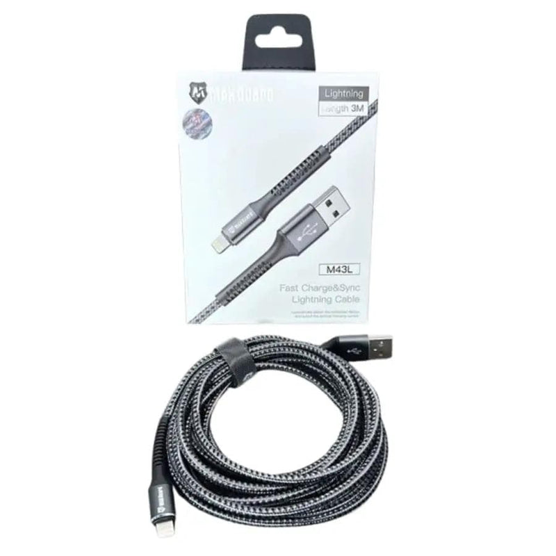 9eight5 Accessories Maxguard 3m USB-A to Lightning cable M43L Maxguard 3M USB A To Lightning Cable M43L Braided