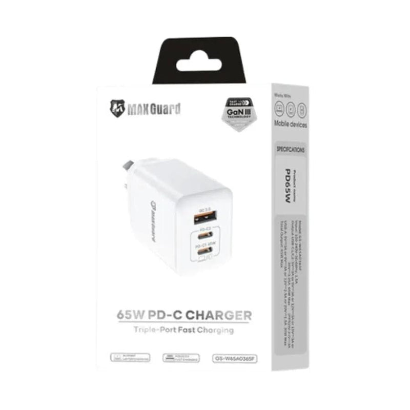 9eight5 Accessories Maxguard 65W PD - C Charger W65A0365F (Works for laptops,tablets,and phones) Maxguard 65W PD - C Charger W65A0365F (Works for laptops,tablets,and phones)