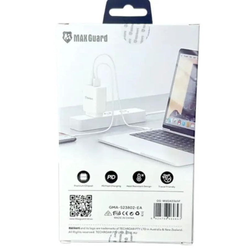 9eight5 Accessories Maxguard 65W PD - C Charger W65A0365F (Works for laptops,tablets,and phones) Maxguard 65W PD - C Charger W65A0365F (Works for laptops,tablets,and phones)