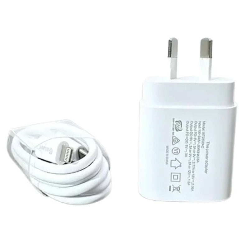 9eight5 Accessories Maxguard PD 25W wall charger with Type-C to Lightning combo WT25WAC/CL Maxguard PD 25W wall charger with Type-C to Lightning combo WT25WAC/CL