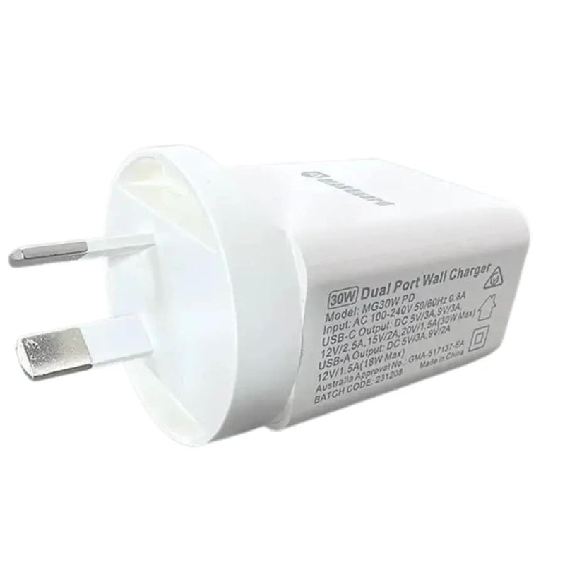 9eight5 Accessories Maxguard PD 30W+ plus QC 18W wall charger MG30WAC/MG30WPD Maxguard PD 30W+ plus QC 18W wall charger MG30WAC/MG30WPD