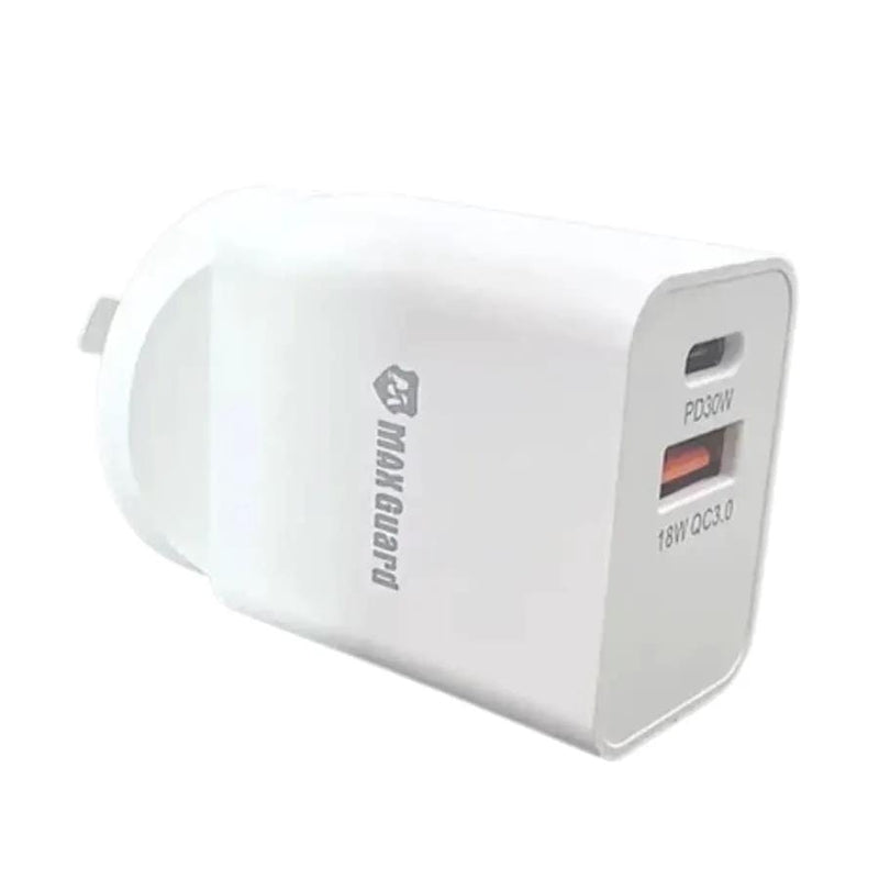 9eight5 Accessories Maxguard PD 30W+ plus QC 18W wall charger MG30WAC/MG30WPD Maxguard PD 30W+ plus QC 18W wall charger MG30WAC/MG30WPD