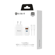 9eight5 Accessories Maxguard PD 45W wall charger with Type-C to C comb 45PDCC Maxguard PD 45W wall charger with Type-C to C comb 45PDCC