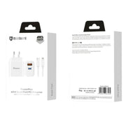 9eight5 Accessories Maxguard PD 45W wall charger with Type-C to Lightning combo 45PDLC Maxguard PD 45W wall charger with Type-C to Lightning combo 45PDLC