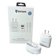 9eight5 Accessories Maxguard PD 45W wall charger with Type-C to Lightning combo 45PDLC Maxguard PD 45W wall charger with Type-C to Lightning combo 45PDLC