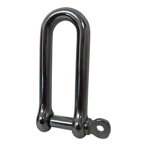 D Shackle 10mm 3/8" Long SS - Blister Pack, stainless steel construction, durable and reliable hardware accessory.