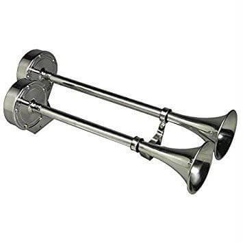 Maxtek Boat Horns Trumpets Horn 24V - SS Dual Trumpet