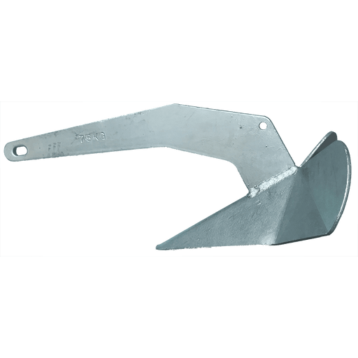 Delta Wing Anchor 7.5 kg One-Piece Design for Strength made of carbon steel.