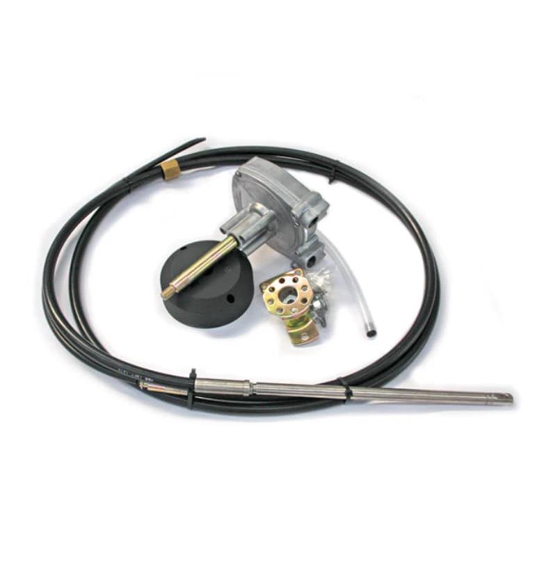 Maxtek Steering Kits - 11ft Cable featuring planetary gear helm and steering cable components.