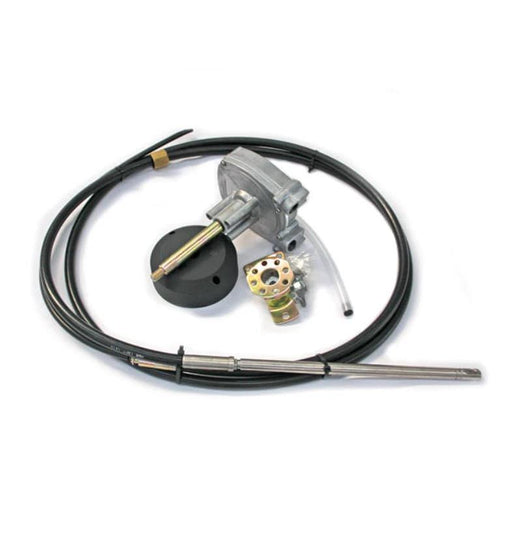 Maxtek Steering kit with 15 Ft Cable components including helm, cable, and mounting parts.