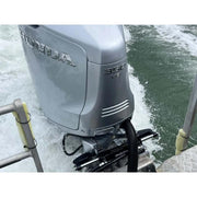 Maxtek Power Hydraulic Steering 700hp High Horsepower Complete Kit installed on Honda 360 HP outboard motor.