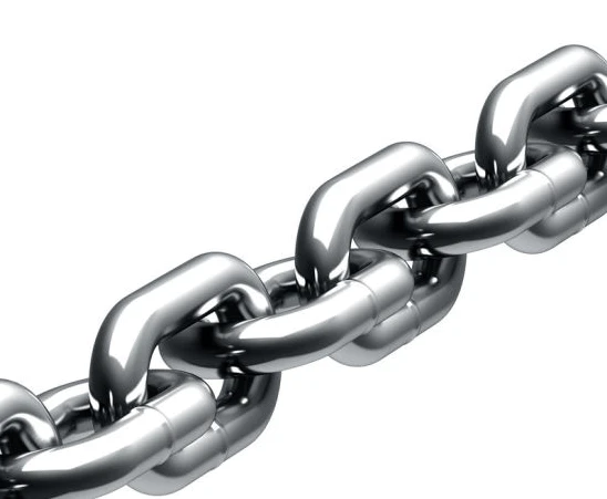 Anchor Windlass maXtek DIN766 - SS 6mm Chain close-up, showcasing the stainless steel links.