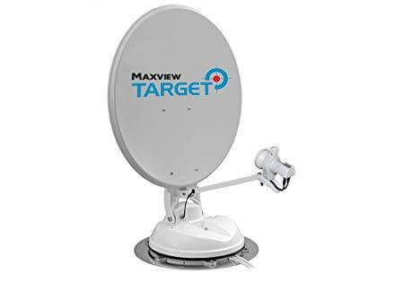 Maxview Target Automatic Satellite Dish 65cm for satellite TV and radio reception, fully automatic roof-mounted system.