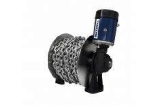Maxwell Tasman 160 metre Drum Winch showcasing powerful 1000 watt motor and robust chain design.