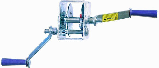 Winch 10-1 - 1150Kg Pull featuring a robust design with dual handles and gear reductions for high-speed operation.