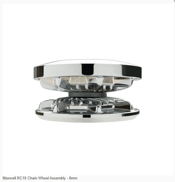 Maxwell RC10 Chain Wheel Assembly - 8mm, showcasing the part's detail and design for RC10 Winch applications.