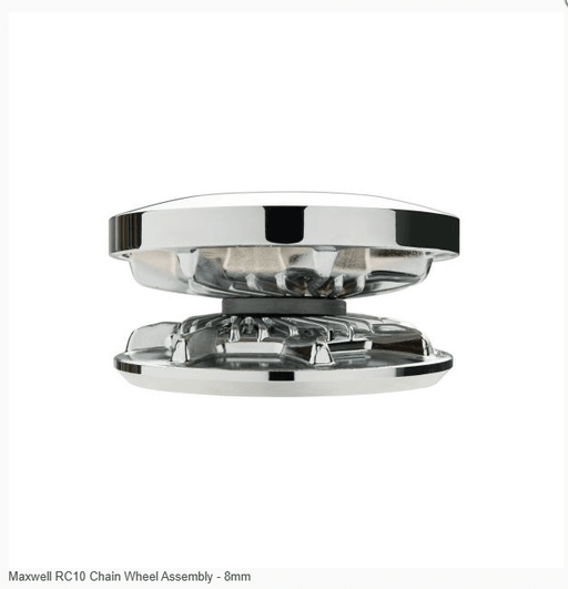 Maxwell RC10 Chain Wheel Assembly - 8mm, showcasing the part's detail and design for RC10 Winch applications.
