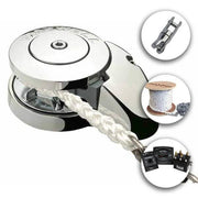 Maxwell RC8-8 anchoring package 2-100M featuring stainless steel anchor swivel and high-quality rope.