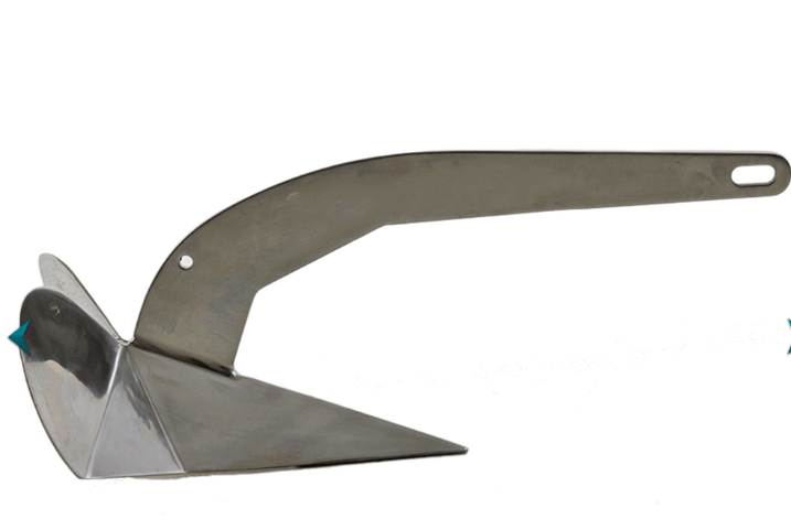 Maxwell Maxset 6kg Plough Anchor shown from the side, showcasing its durable galvanized steel design.