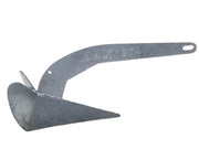 Maxwell Maxset 4kg Plough Anchor made of heavy-duty galvanised steel, ideal for various boat sizes from 4m to 17m.