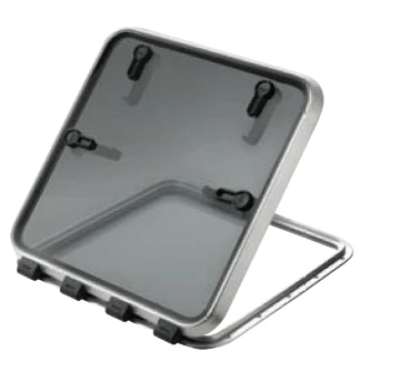 Maxwell Offshore Deck Hatch 559mm x 559mm - heavy-duty anodized aluminum escape hatch
