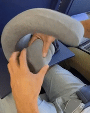 Memory Foam Travel Neck Pillow (2 colours available) by Habicare