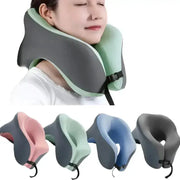 Memory Foam U-Shaped Travel Neck Pillow (3 colours available) by Habicare