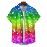 Men’s 3D Print Rainbow Shirt (10 different designs available) by Habicare