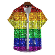Men’s 3D Print Rainbow Shirt (10 different designs available) by Habicare