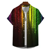 Men’s 3D Print Rainbow Shirt (10 different designs available) by Habicare