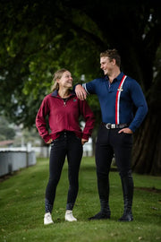 Mens Performance Navy Riding Shirt by The Brave Pants Company