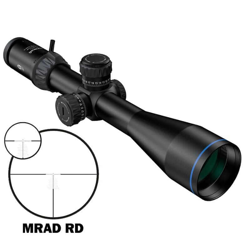 Meopta MeoPro Optika6 5-30×56 FFP RD MRAD scope with MRAD reticle and precision optical design.