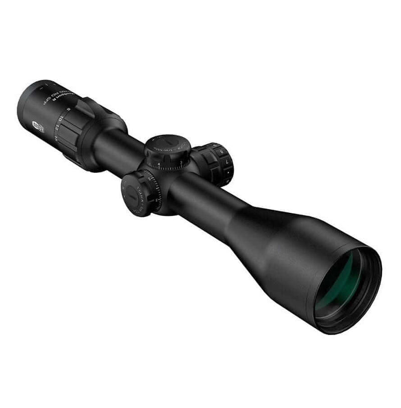 Meopta MeoSport R 3-15×50 RD SFP 4C riflescope showcasing 5x zoom and 30 mm tube design.