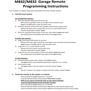 Habicare 433.92MHz Merlin Garage Door Remote M832 M842 M844 Rolling Code Merlin 433.92MHz Garage Door Remote M832 M842 M844