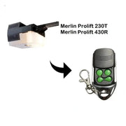 Habicare 433.92MHz Merlin Garage Door Remote M832 M842 M844 Rolling Code Merlin 433.92MHz Garage Door Remote M832 M842 M844