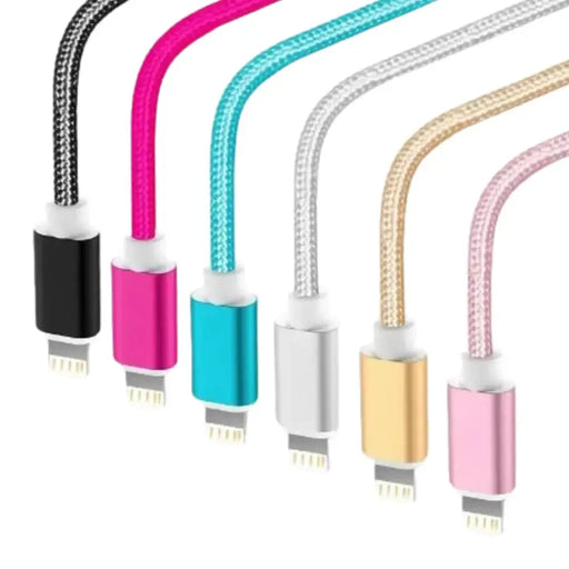 Metal Braided USB Cable for iPhone & iPad – 1m/2m/3m by Habicare