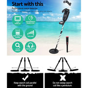 Metal Detector 180MM Deep Sensitive Waterproof Pinpointer Treasure Hunter by SportZone.co.nz