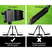 Metal Detector 180MM Deep Sensitive Waterproof Treasure Hunter Gold Digger Black by SportZone.co.nz