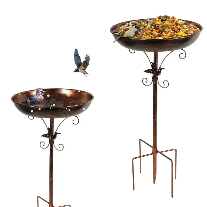 Metal Garden Bird Bath (3 designs available) by Habicare