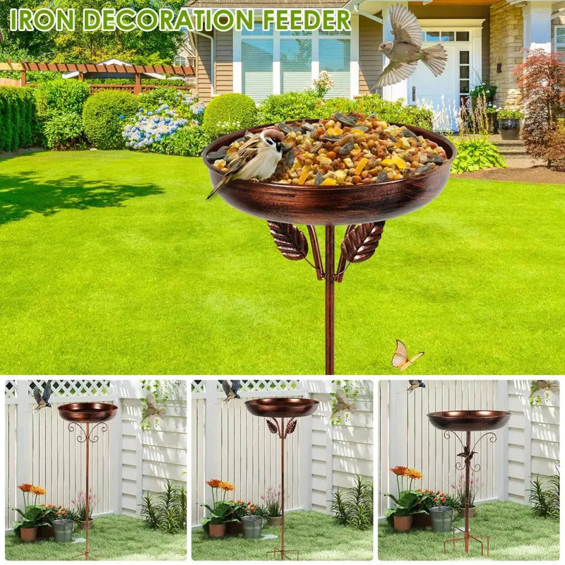Metal Garden Bird Bath (3 designs available) by Habicare